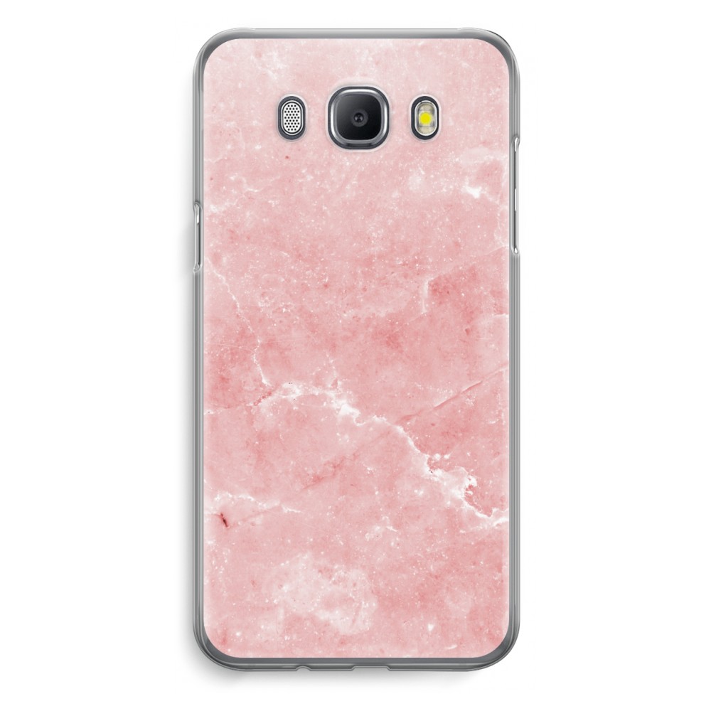 Samsung Galaxy J5 2016 Transparant Hoesje Soft Roze Marmer samsung kopen in de aanbieding