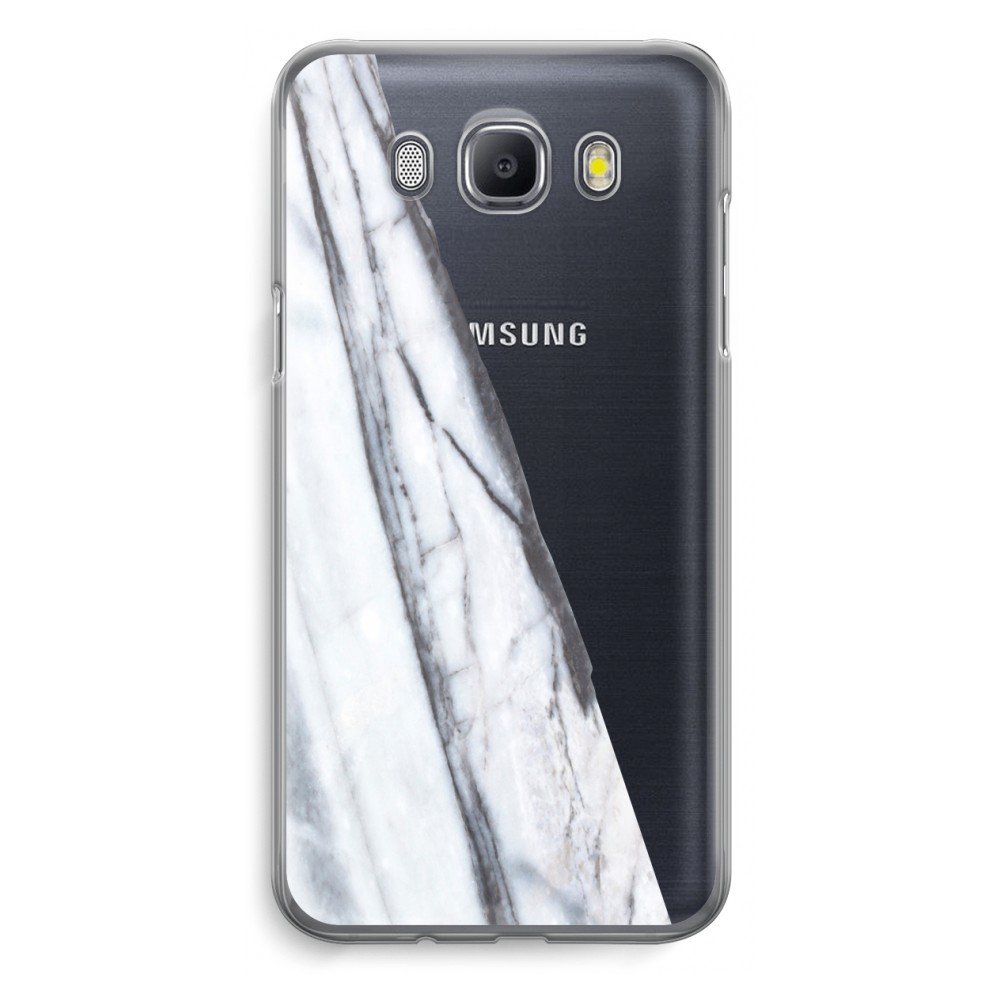Samsung Galaxy J5 2016 Transparant Hoesje Soft Gestreepte Marmer samsung kopen in de aanbieding