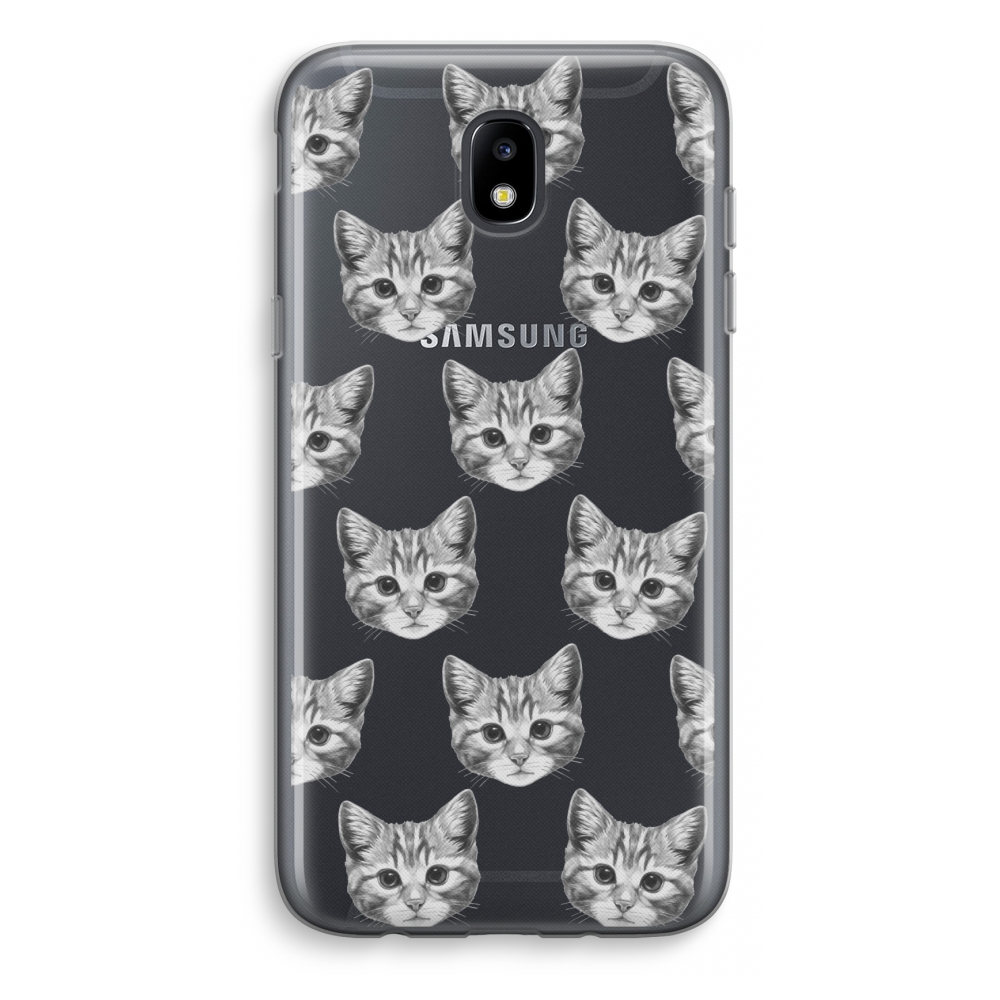Samsung Galaxy J5 2017 Transparant Hoesje Soft Kitten samsung kopen in de aanbieding