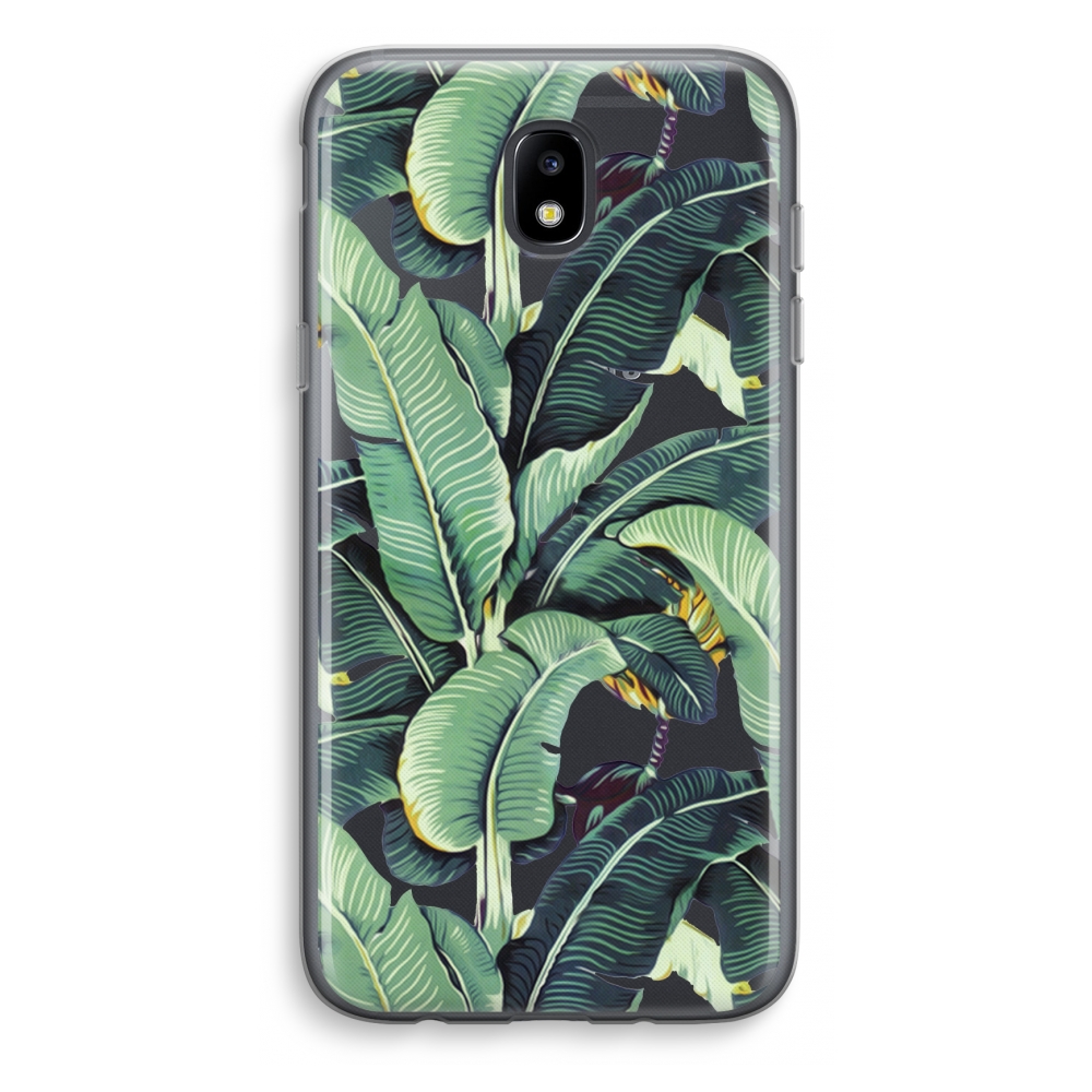 Samsung Galaxy J5 2017 Transparant Hoesje Soft Bananenbladeren samsung kopen in de aanbieding