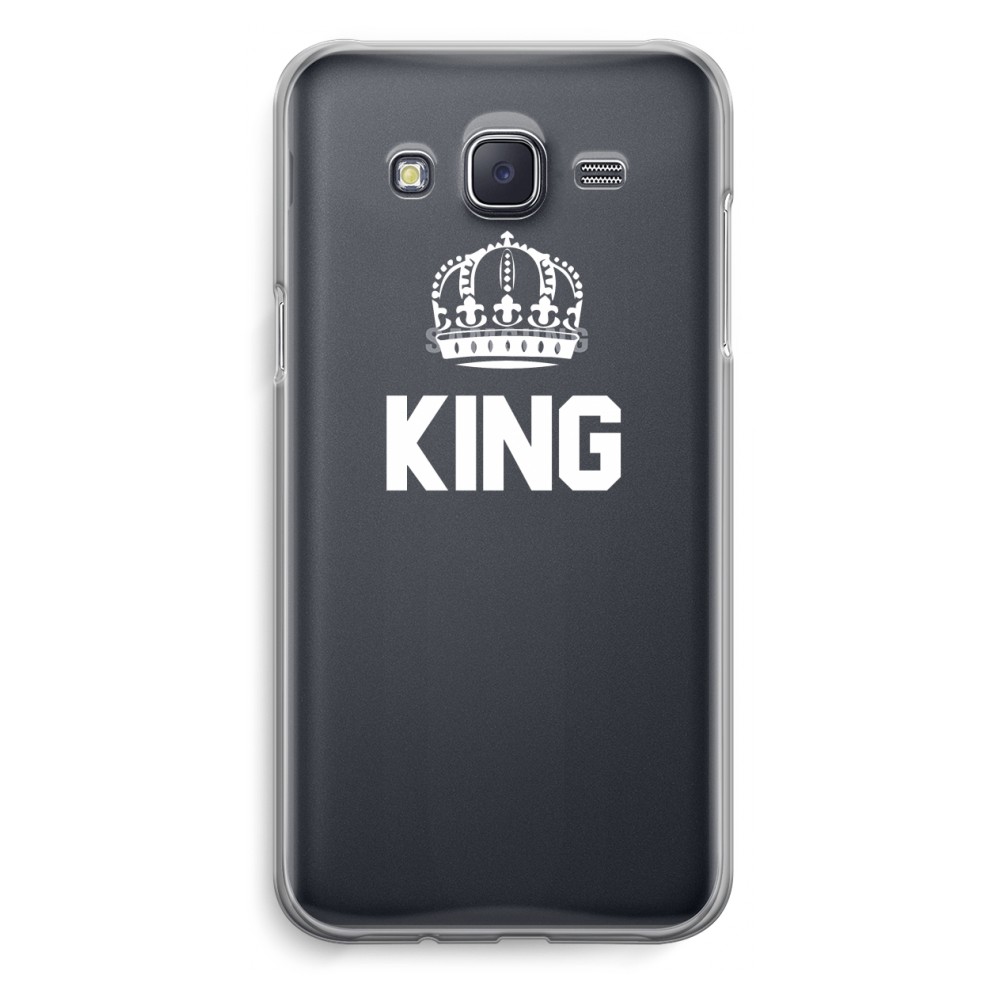 Samsung Galaxy J5 2015 Transparant Hoesje Soft King Zwart samsung kopen in de aanbieding