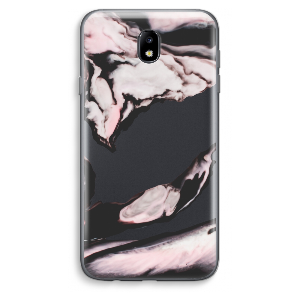 Samsung Galaxy J7 2017 Transparant Hoesje Soft Roze Stroom samsung kopen in de aanbieding