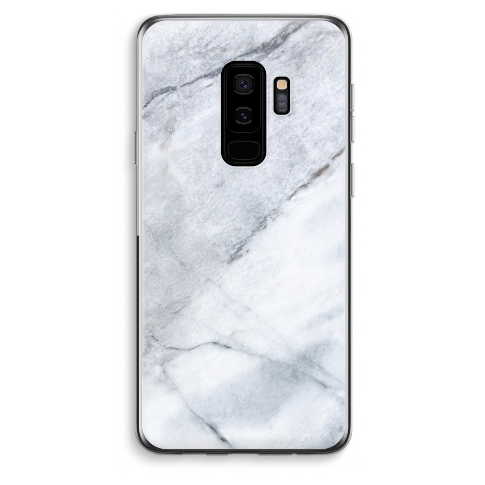 Samsung Galaxy S9 Plus Transparant Hoesje Soft Witte Marmer samsung kopen in de aanbieding