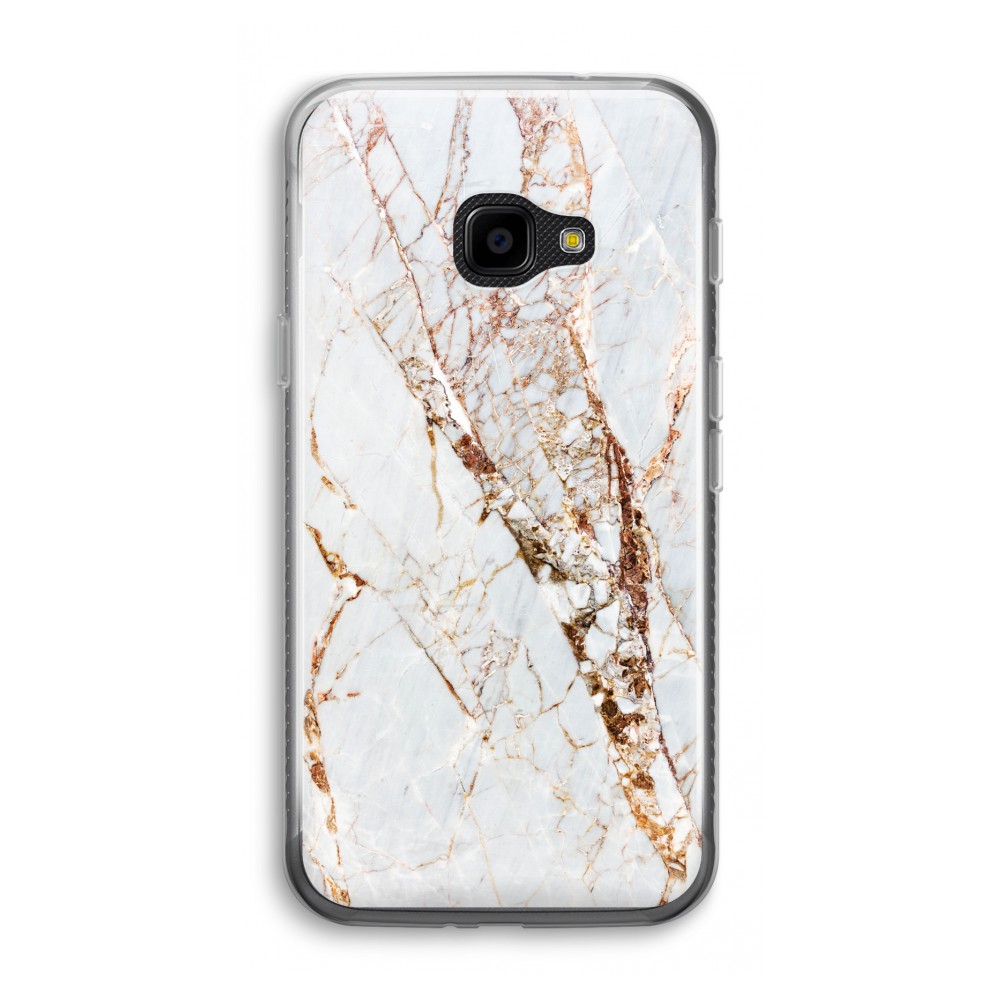 Samsung Galaxy Xcover 4 Transparant Hoesje Soft Goud Marmer samsung kopen in de aanbieding
