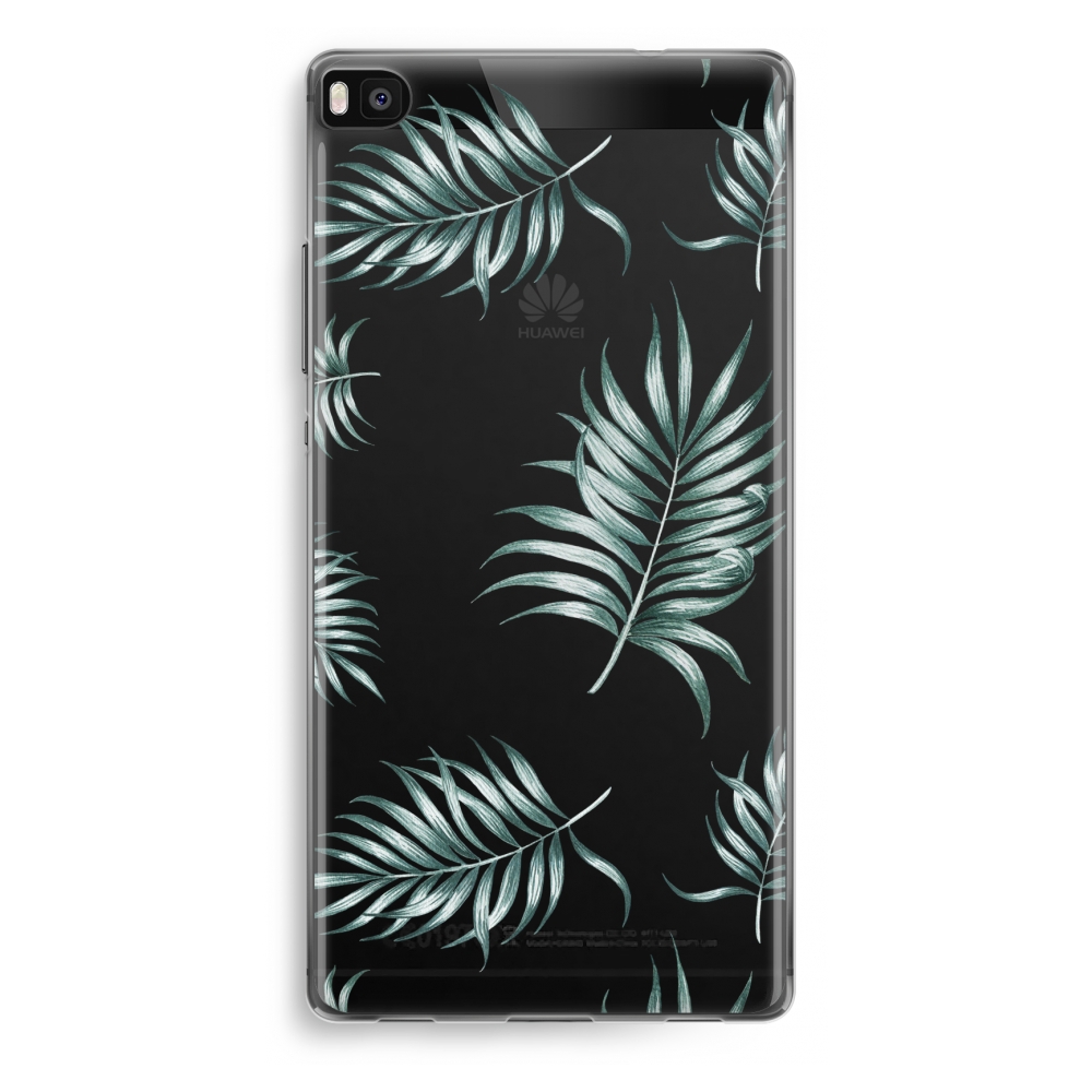 Huawei Ascend P8 Transparant Hoesje Soft Simple Leaves huawei kopen in de aanbieding