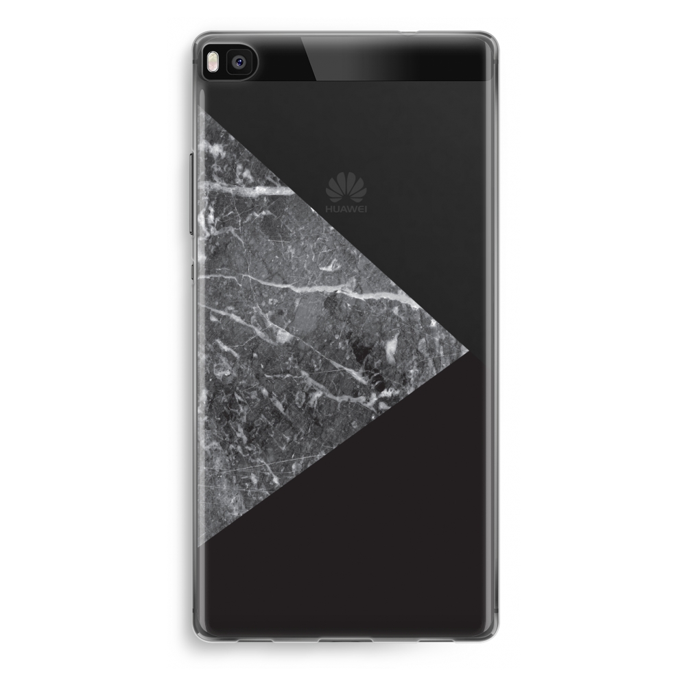 Huawei Ascend P8 Transparant Hoesje Soft Combinatie Marmer huawei kopen in de aanbieding