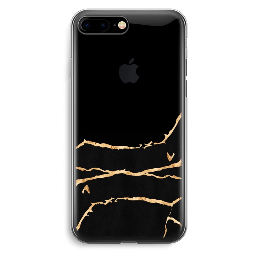 Apple Iphone 7 Plus Transparant Hoesje Soft Gouden Marmer apple kopen in de aanbieding Apple Iphone 7 Plus Transparant Hoesje Soft Gouden Marmer apple kopen in de aanbieding