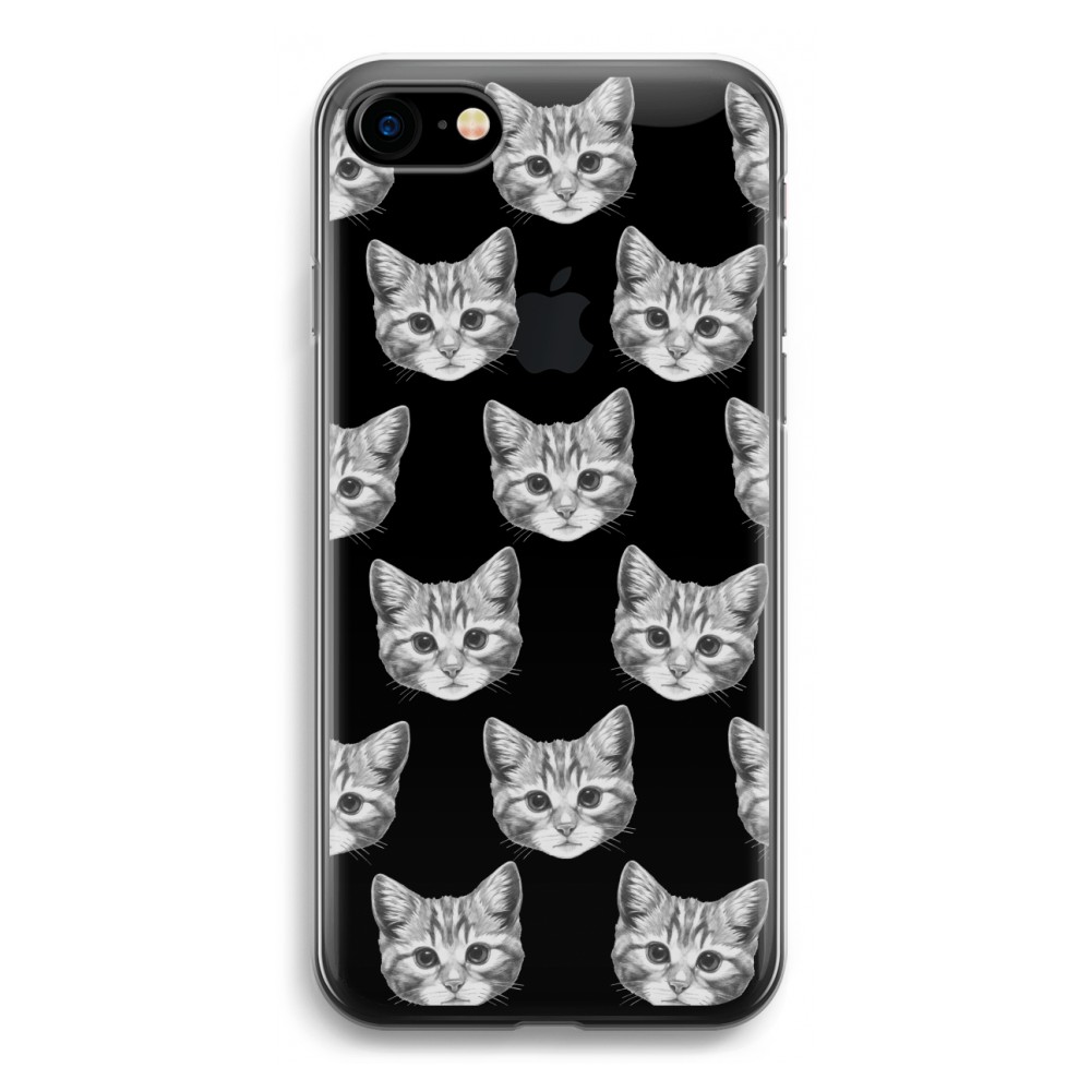Apple Iphone 7 Transparant Hoesje Soft Kitten apple kopen in de aanbieding