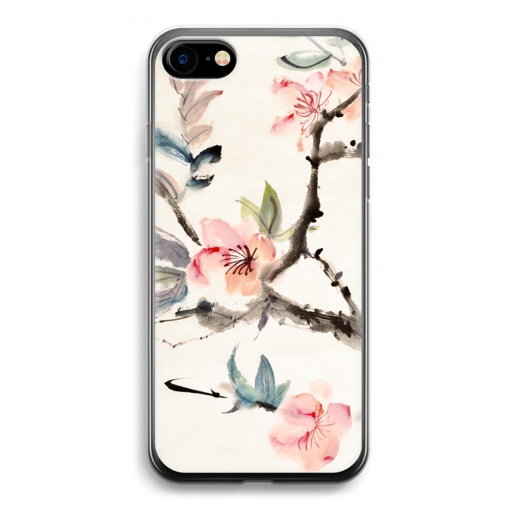 Apple Iphone 7 Transparant Hoesje Soft Japanse Bloemen apple kopen in de aanbieding Apple Iphone 7 Transparant Hoesje Soft Japanse Bloemen apple kopen in de aanbieding