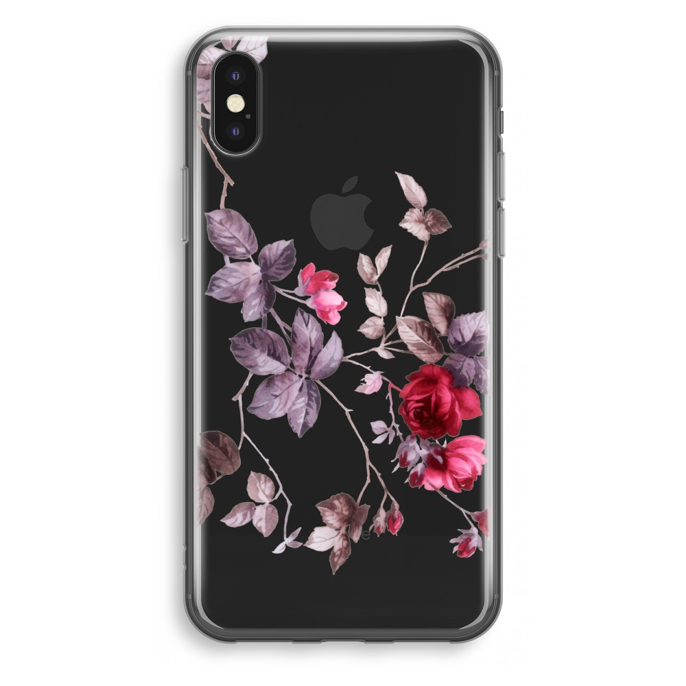 Apple Iphone X Transparant Hoesje Soft Mooie Bloemen apple kopen in de aanbieding Apple Iphone X Transparant Hoesje Soft Mooie Bloemen apple kopen in de aanbieding