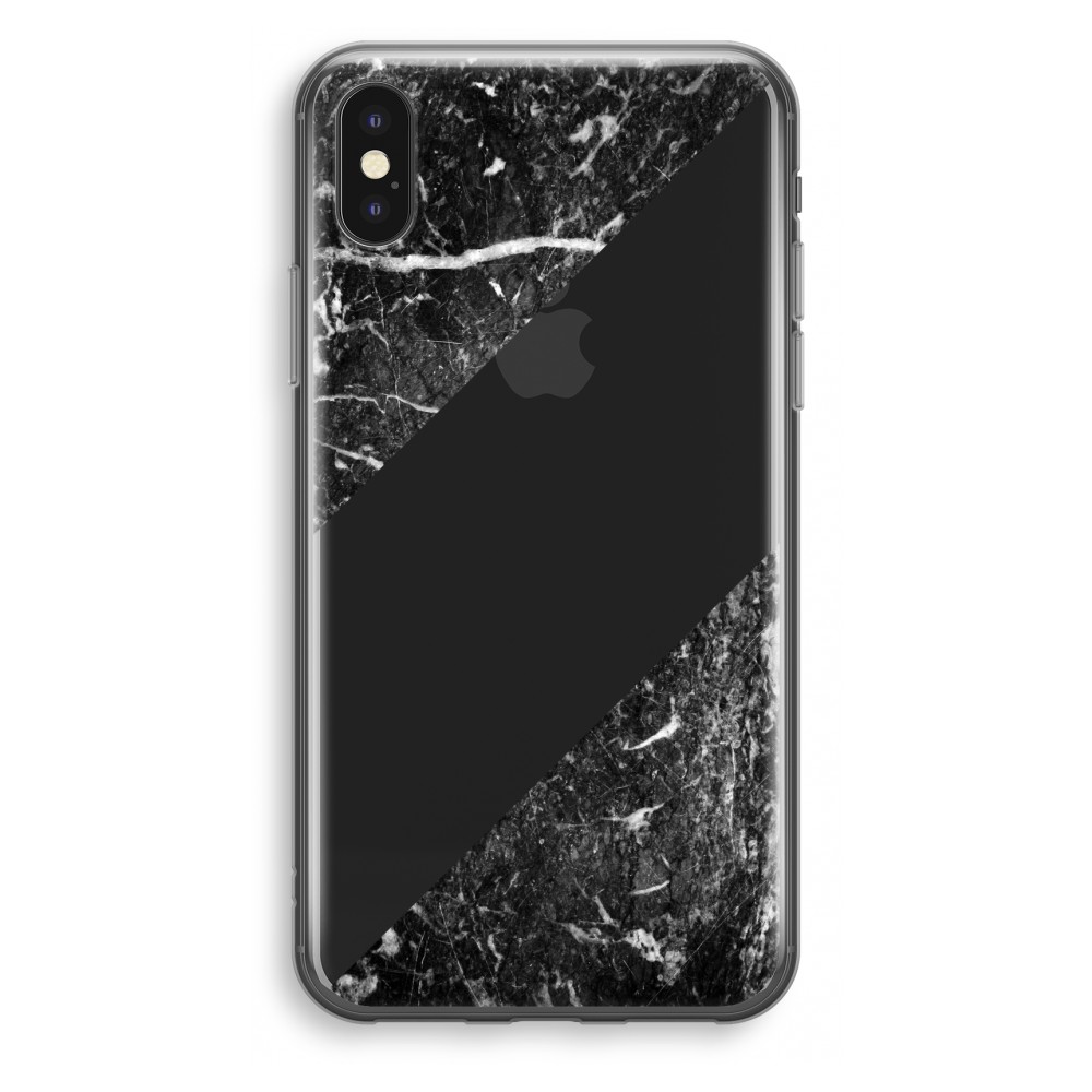 Apple Iphone X Transparant Hoesje Soft Zwart Marmer apple kopen in de aanbieding Apple Iphone X Transparant Hoesje Soft Zwart Marmer apple kopen in de aanbieding