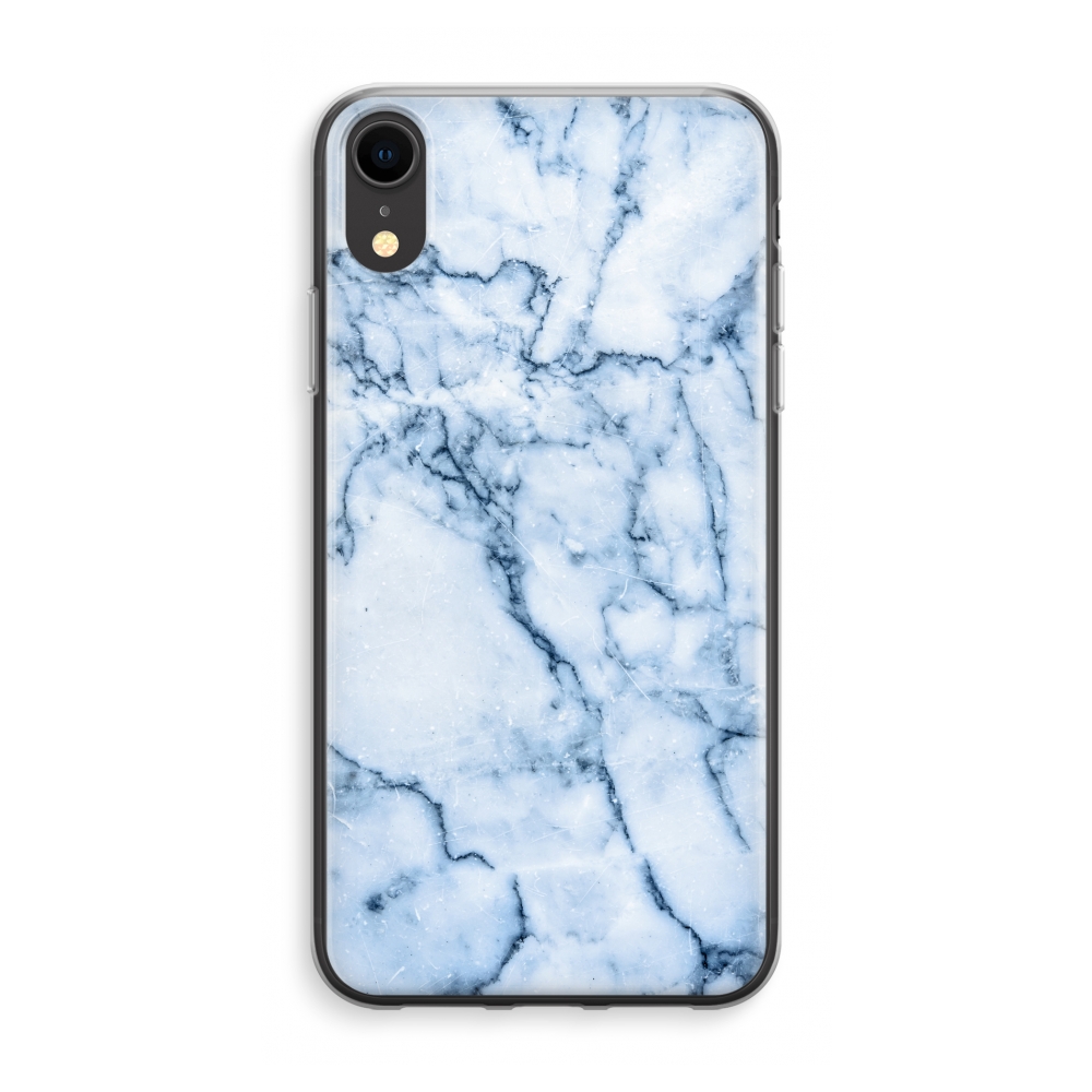 Apple Iphone Xr Transparant Hoesje Soft Blauw Marmer apple kopen in de aanbieding Apple Iphone Xr Transparant Hoesje Soft Blauw Marmer apple kopen in de aanbieding