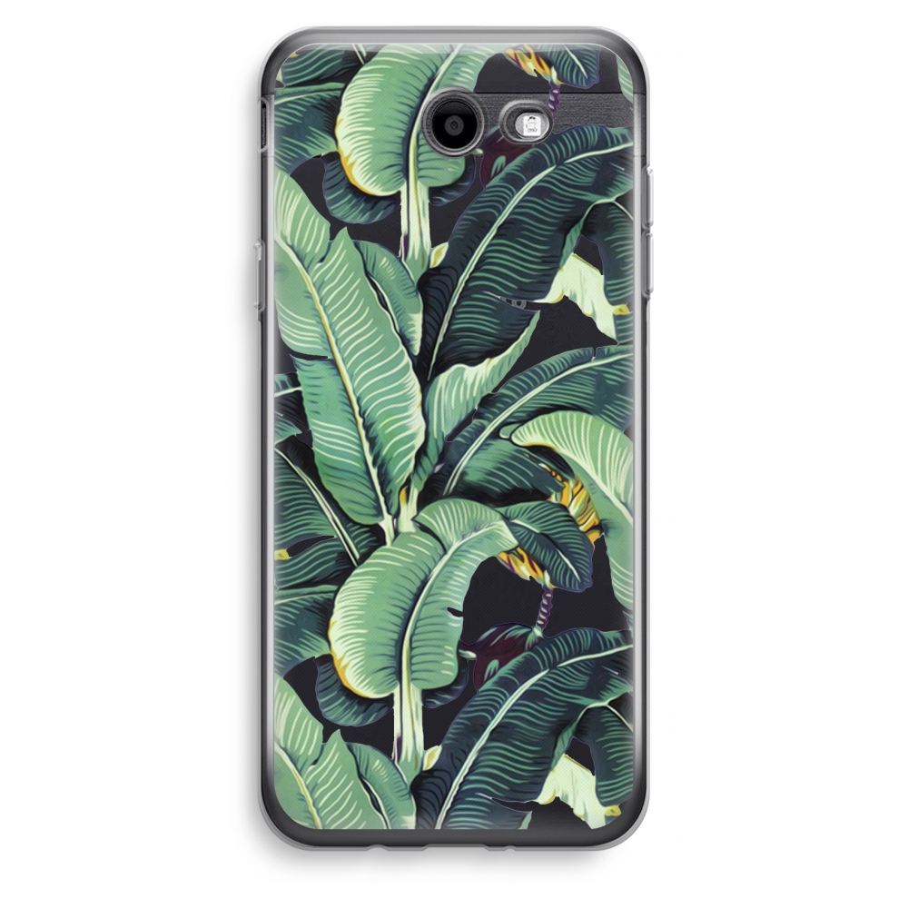 Samsung Galaxy J3 Prime 2017 Transparant Hoesje Soft Bananenbladeren samsung kopen in de aanbieding