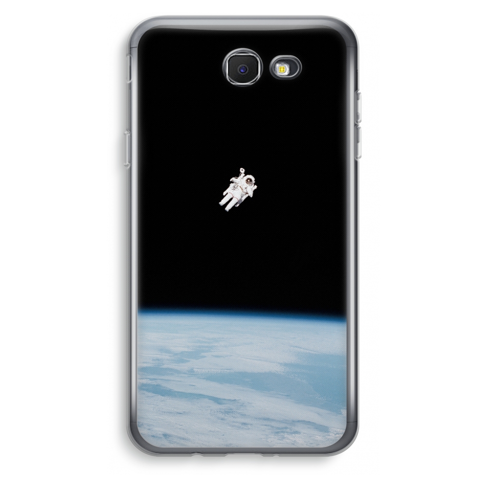 Samsung Galaxy J7 Prime 2017 Transparant Hoesje Soft Alone In Space samsung kopen in de aanbieding