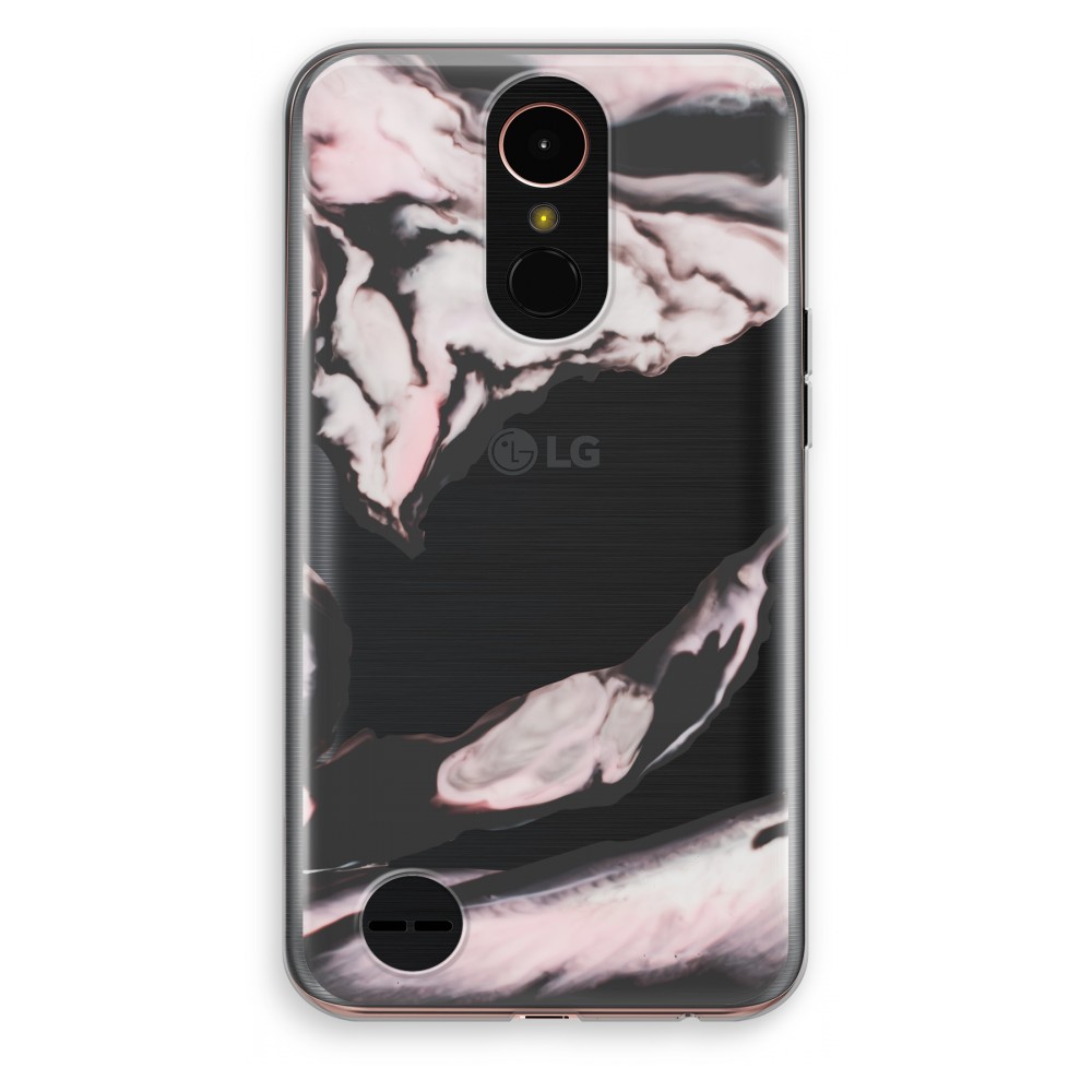 Lg K10 2017 Transparant Hoesje Soft Roze Stroom lg kopen in de aanbieding