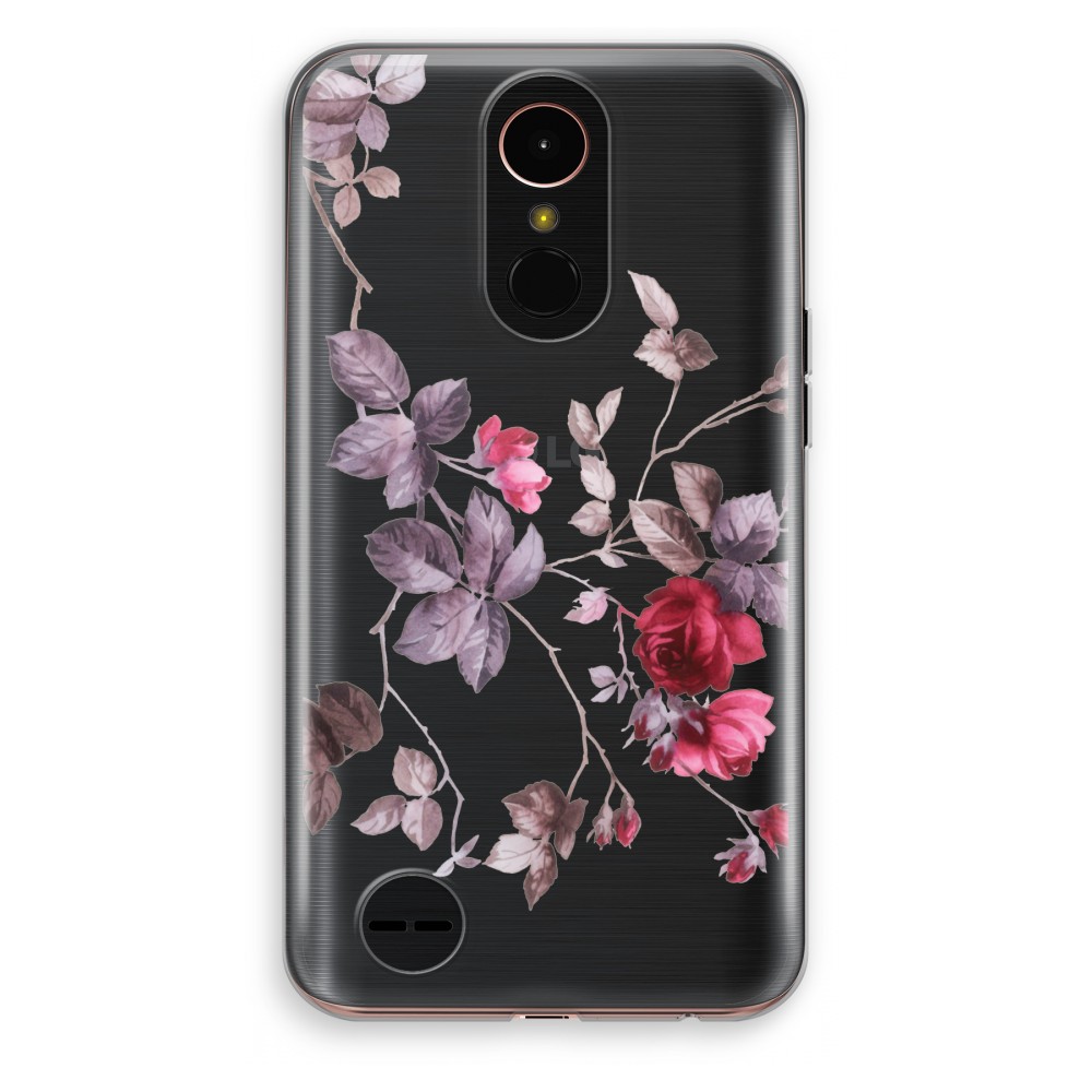 Lg K10 2017 Transparant Hoesje Soft Mooie Bloemen lg kopen in de aanbieding
