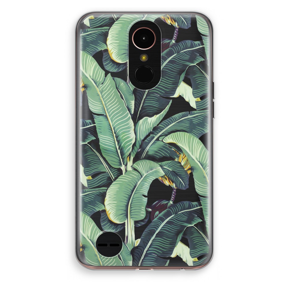 Lg K10 2017 Transparant Hoesje Soft Bananenbladeren lg kopen in de aanbieding