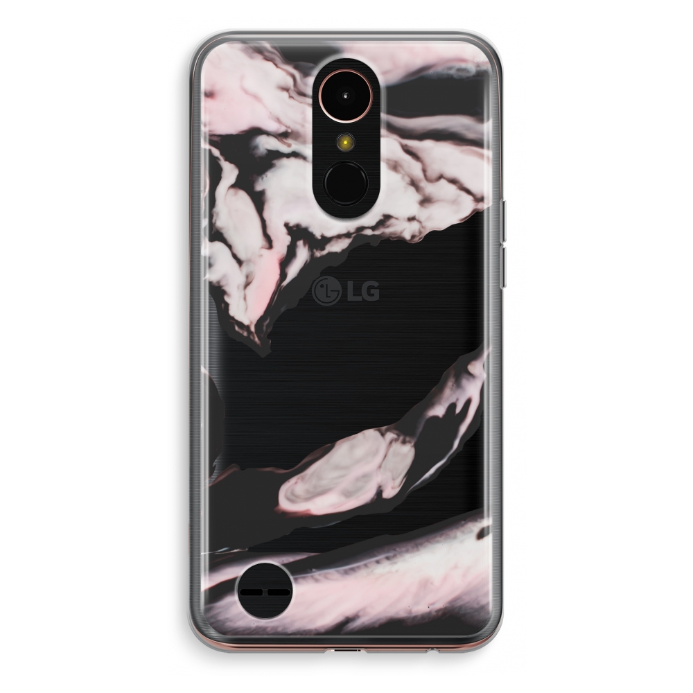 Lg K10 2018 Transparant Hoesje Soft Roze Stroom lg kopen in de aanbieding