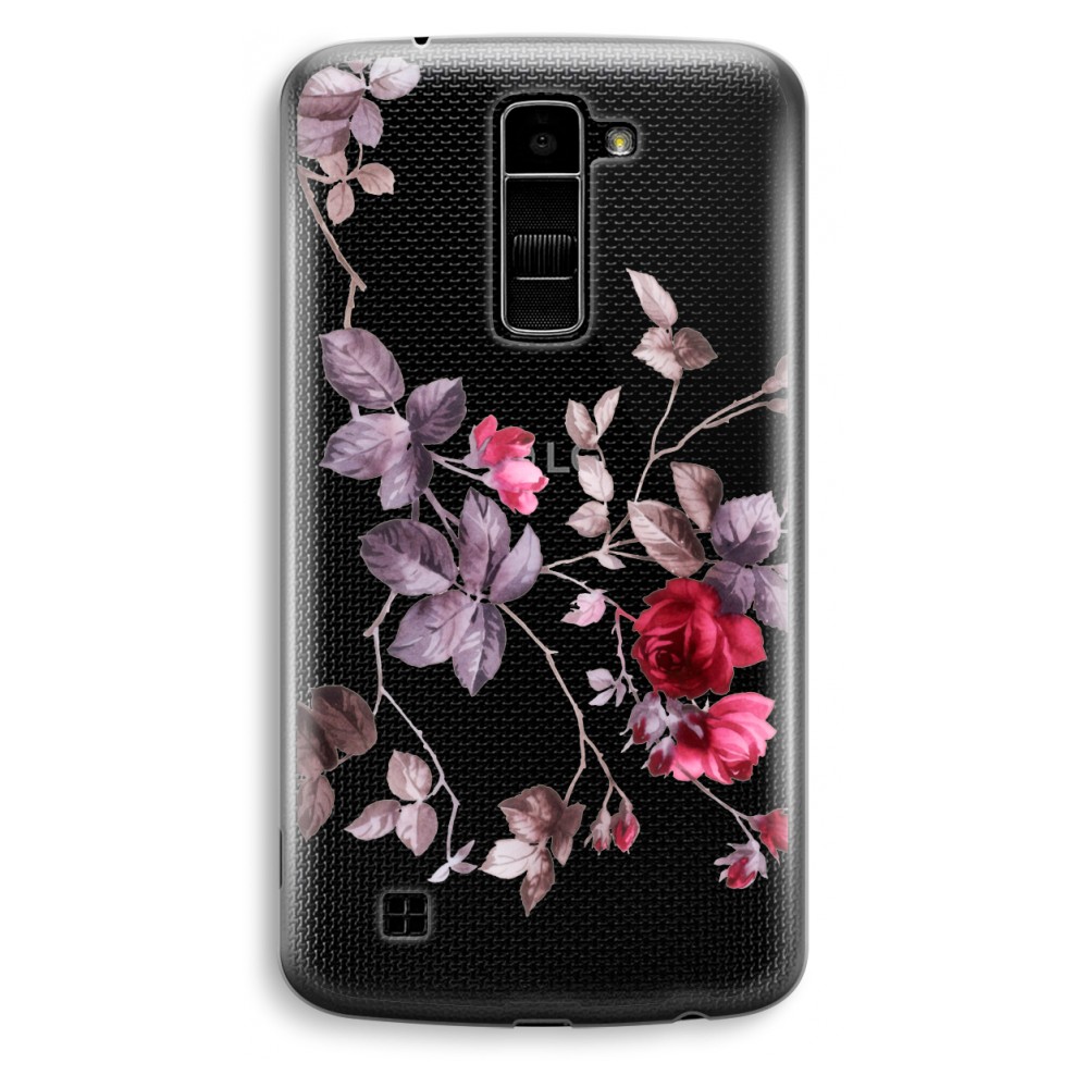 Lg K10 2016 Transparant Hoesje Soft Mooie Bloemen lg kopen in de aanbieding