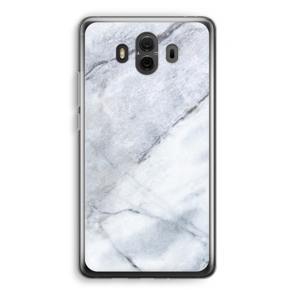 Huawei Mate 10 Transparant Hoesje Soft Witte Marmer huawei kopen in de aanbieding