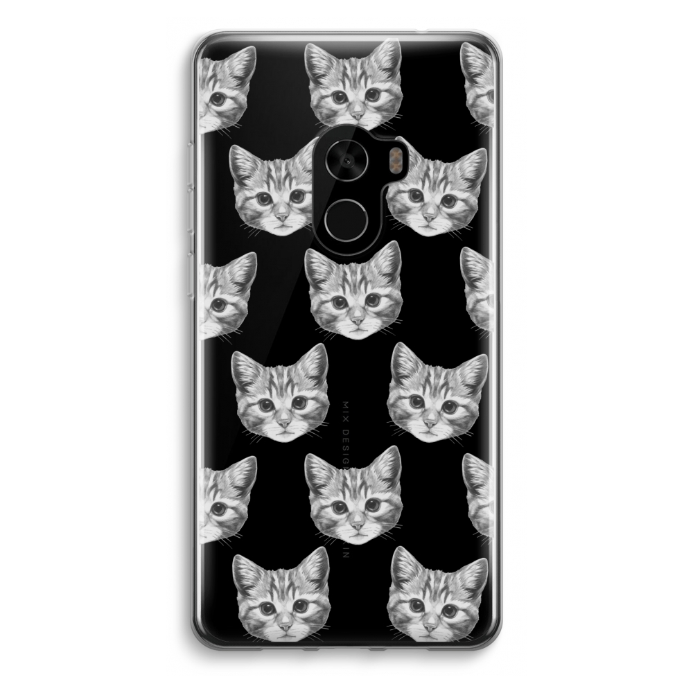 Xiaomi Mi Mix 2 Transparant Hoesje Soft Kitten xiaomi kopen in de aanbieding