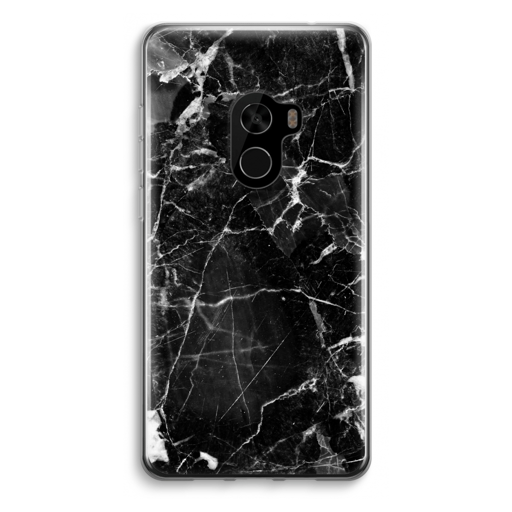 Xiaomi Mi Mix 2 Transparant Hoesje Soft Zwart Marmer 2 xiaomi kopen in de aanbieding