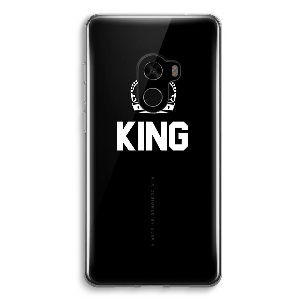 Xiaomi Mi Mix 2 Transparant Hoesje Soft King Zwart xiaomi kopen in de aanbieding