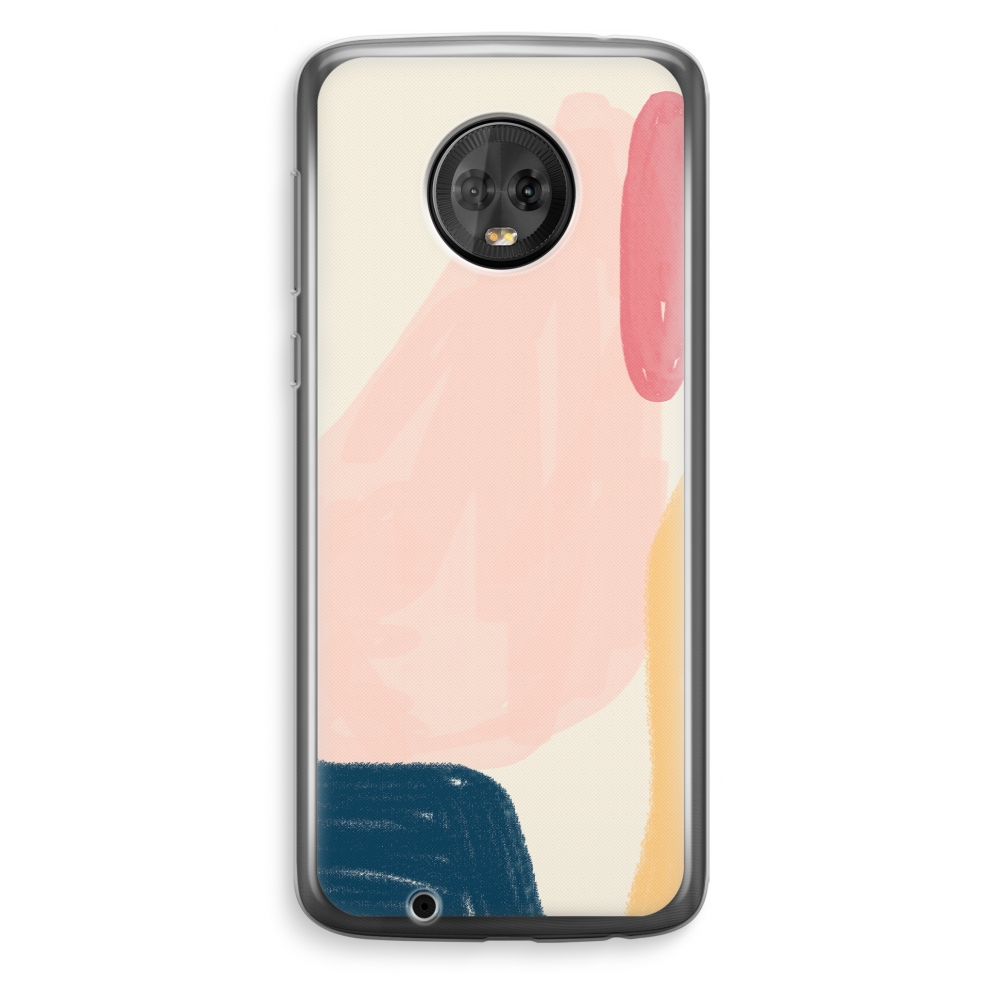 Motorola Moto G6 Plus Transparant Hoesje Soft Saturday Flow motorola kopen in de aanbieding