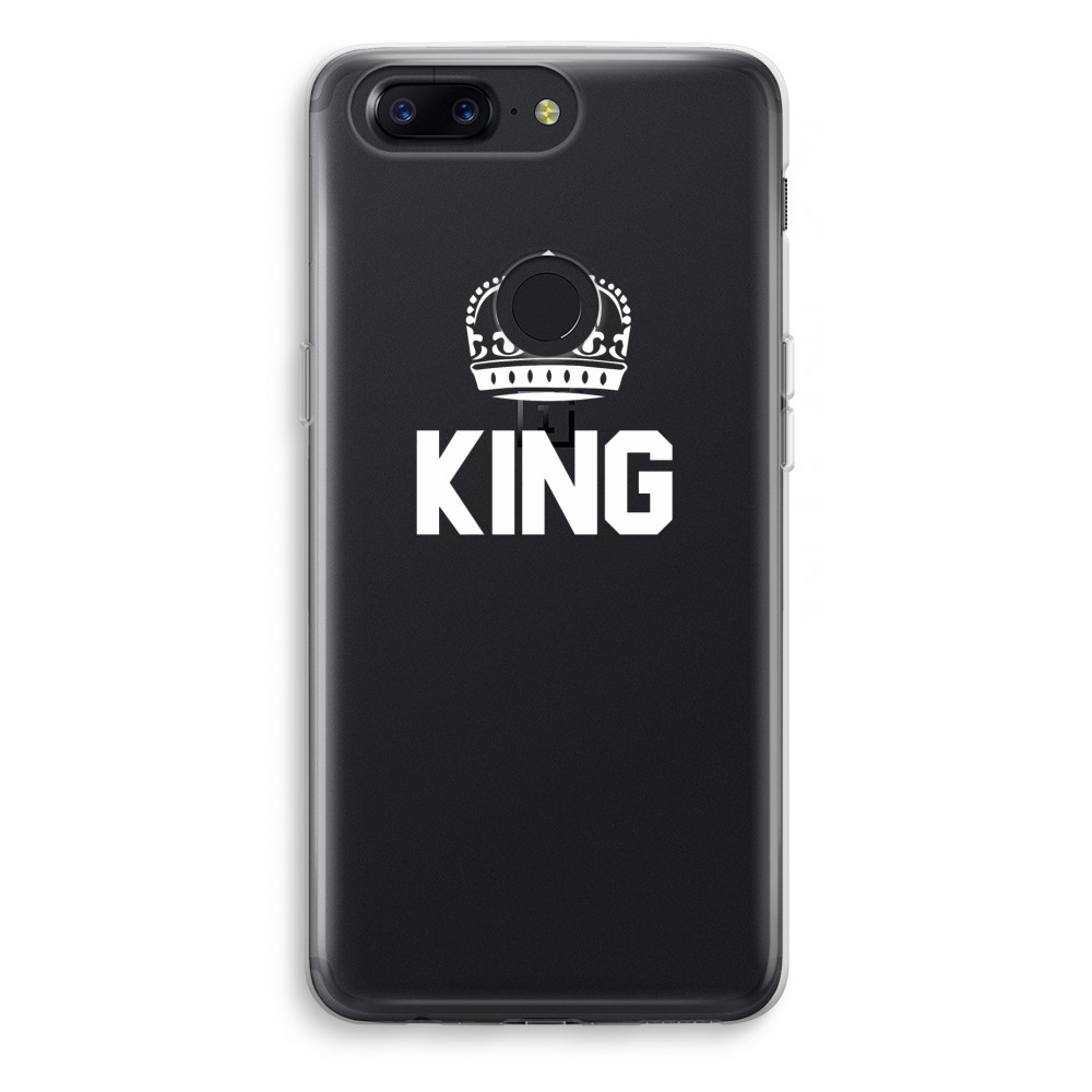 Oneplus 5T Transparant Hoesje Soft King Zwart oneplus kopen in de aanbieding
