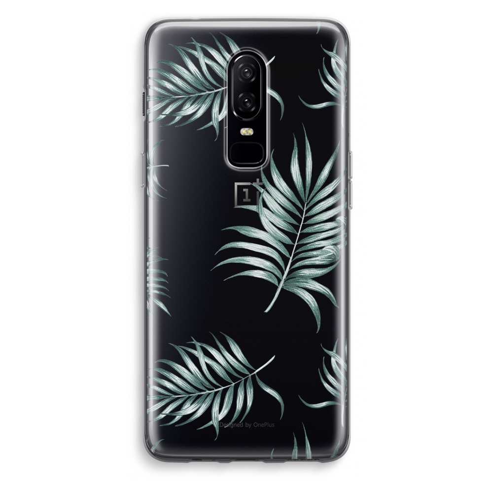 Oneplus 6 Transparant Hoesje Soft Simple Leaves oneplus kopen in de aanbieding