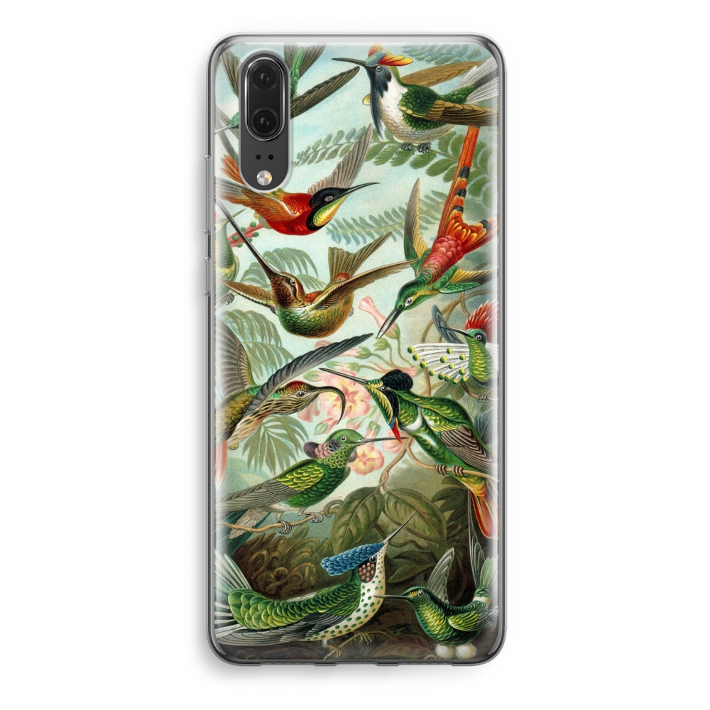 Huawei P20 Transparant Hoesje Soft Haeckel Trochilidae huawei kopen in de aanbieding