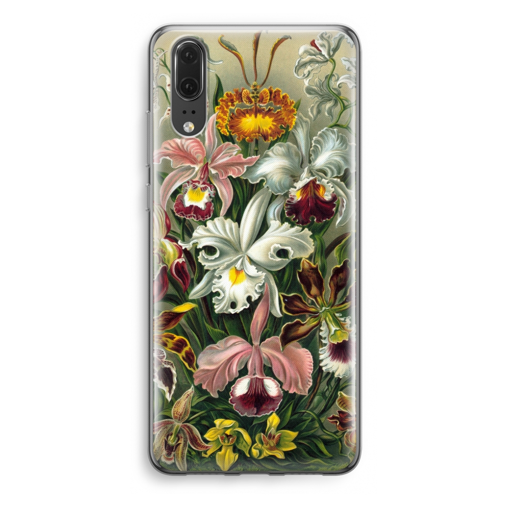 Huawei P20 Transparant Hoesje Soft Haeckel Orchidae huawei kopen in de aanbieding