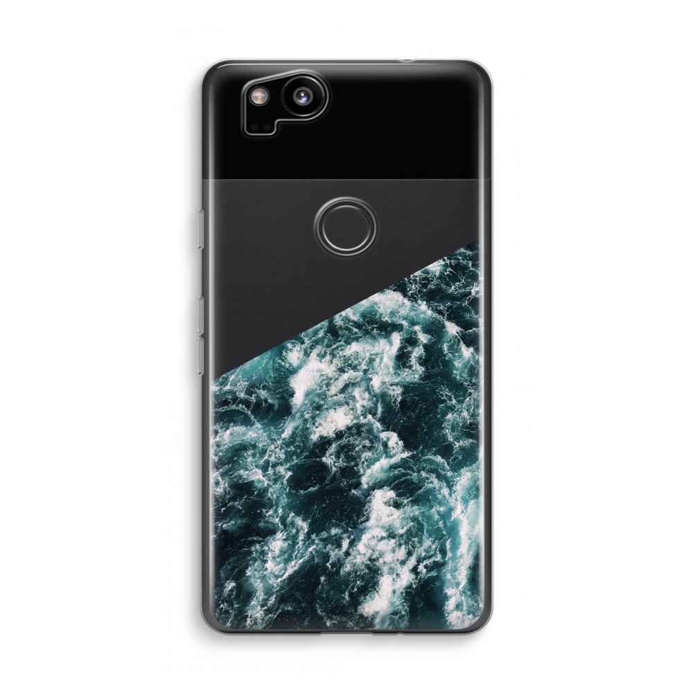 Google Pixel 2 Transparant Hoesje Soft Zee Golf google kopen in de aanbieding