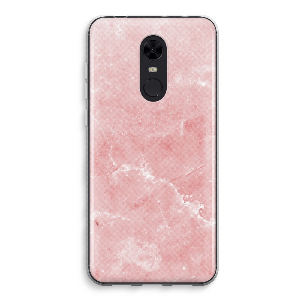 Xiaomi Redmi 5 Transparant Hoesje Soft Roze Marmer xiaomi kopen in de aanbieding