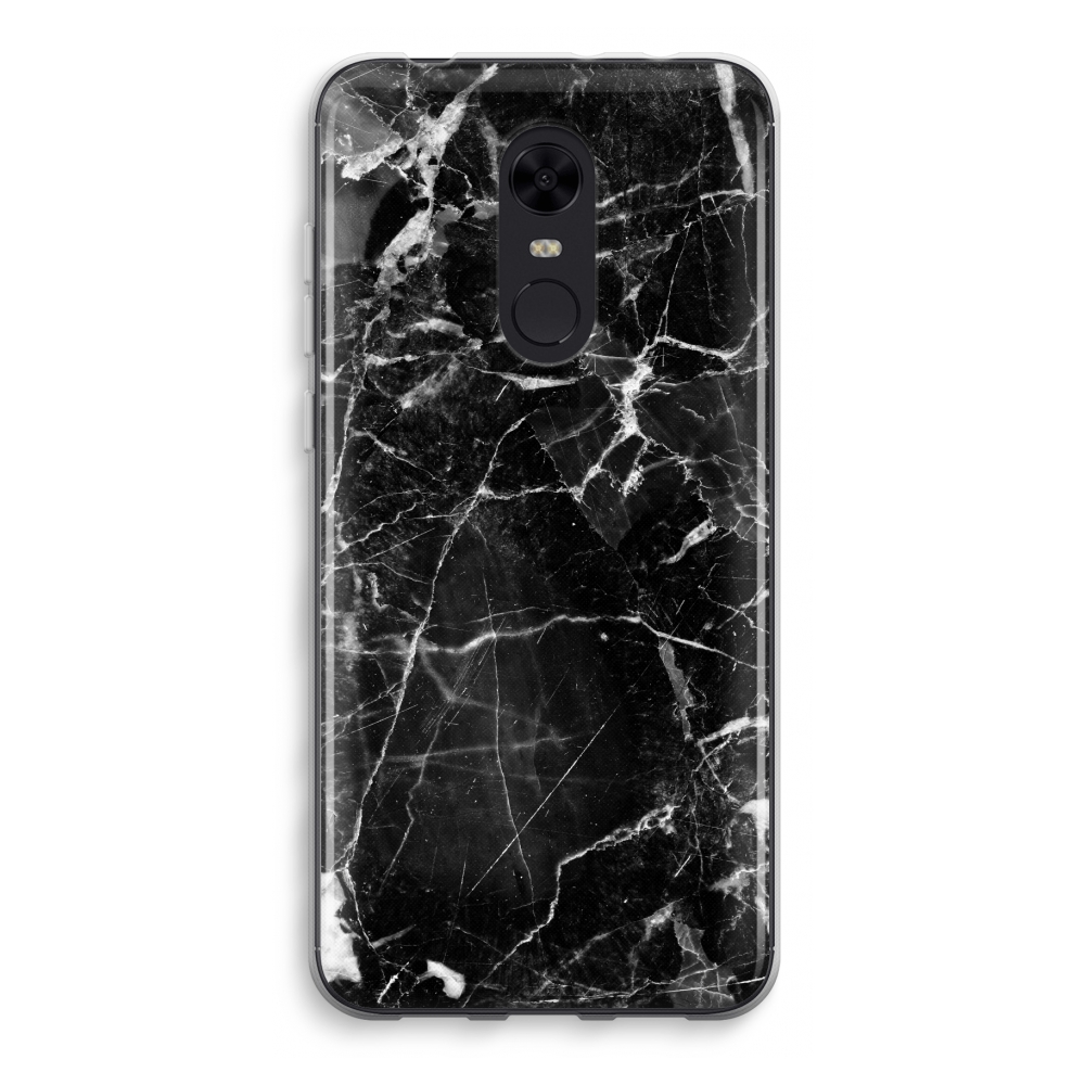 Xiaomi Redmi 5 Transparant Hoesje Soft Zwart Marmer 2 xiaomi kopen in de aanbieding