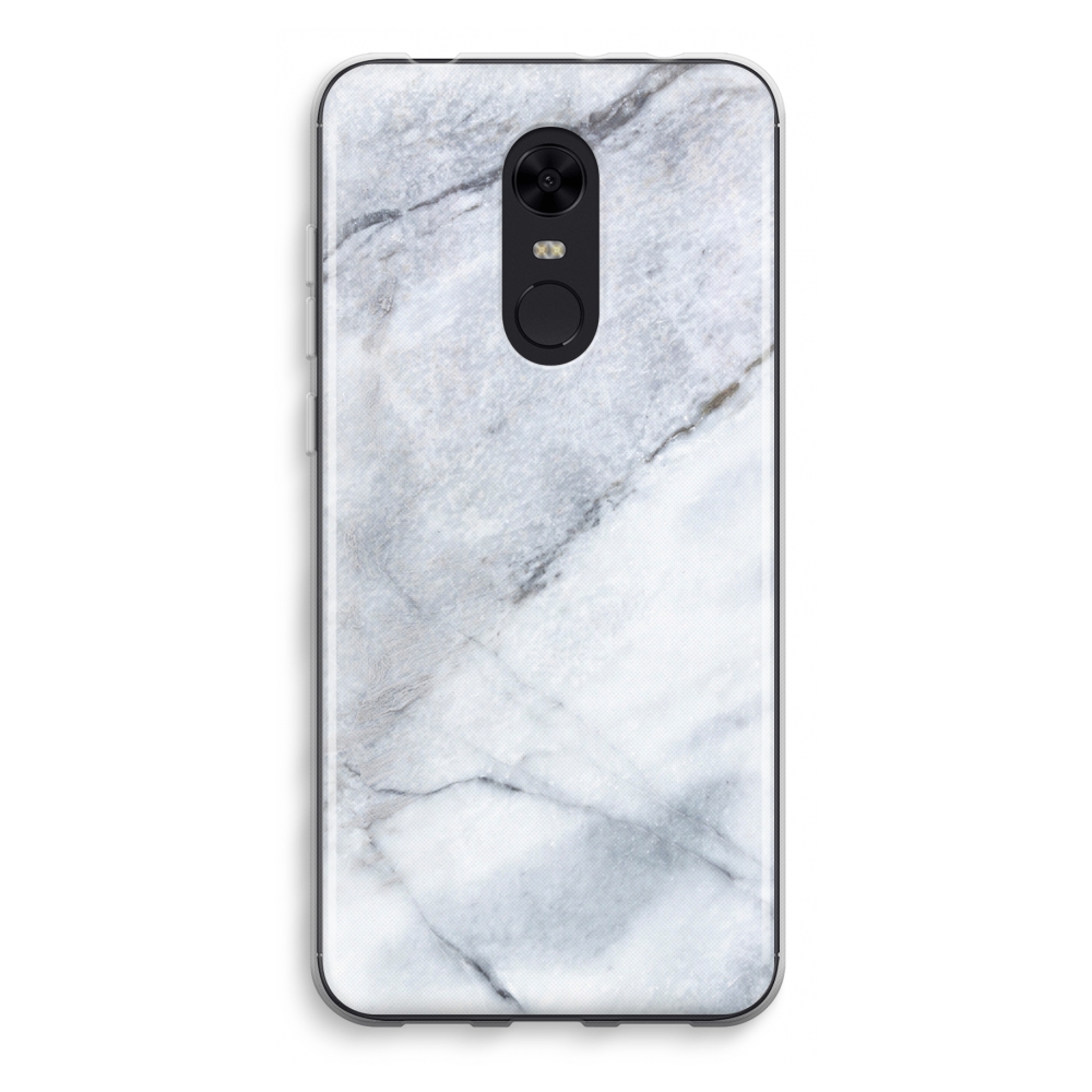 Xiaomi Redmi 5 Transparant Hoesje Soft Witte Marmer xiaomi kopen in de aanbieding