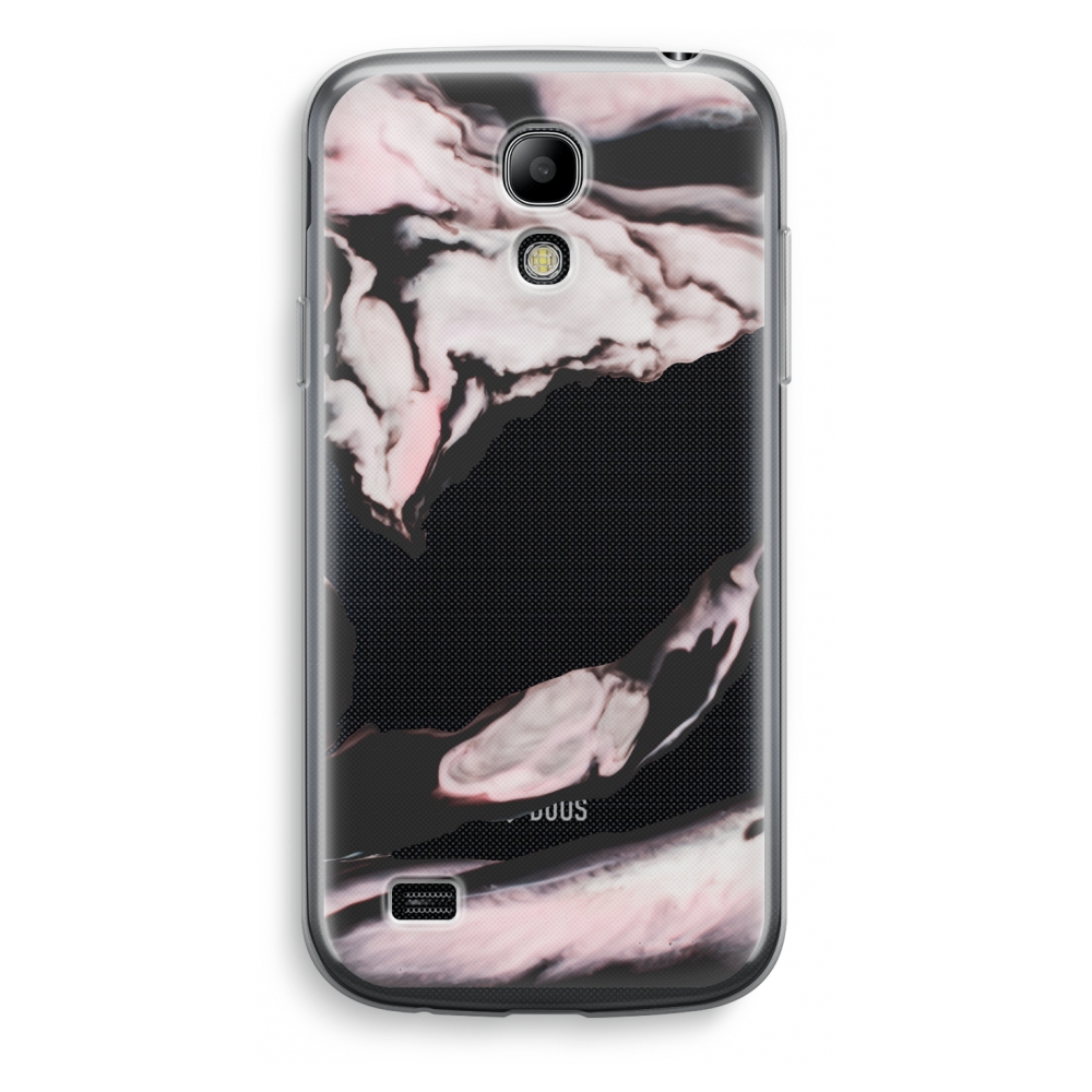 Samsung Galaxy S4 Mini Transparant Hoesje Soft Roze Stroom samsung kopen in de aanbieding