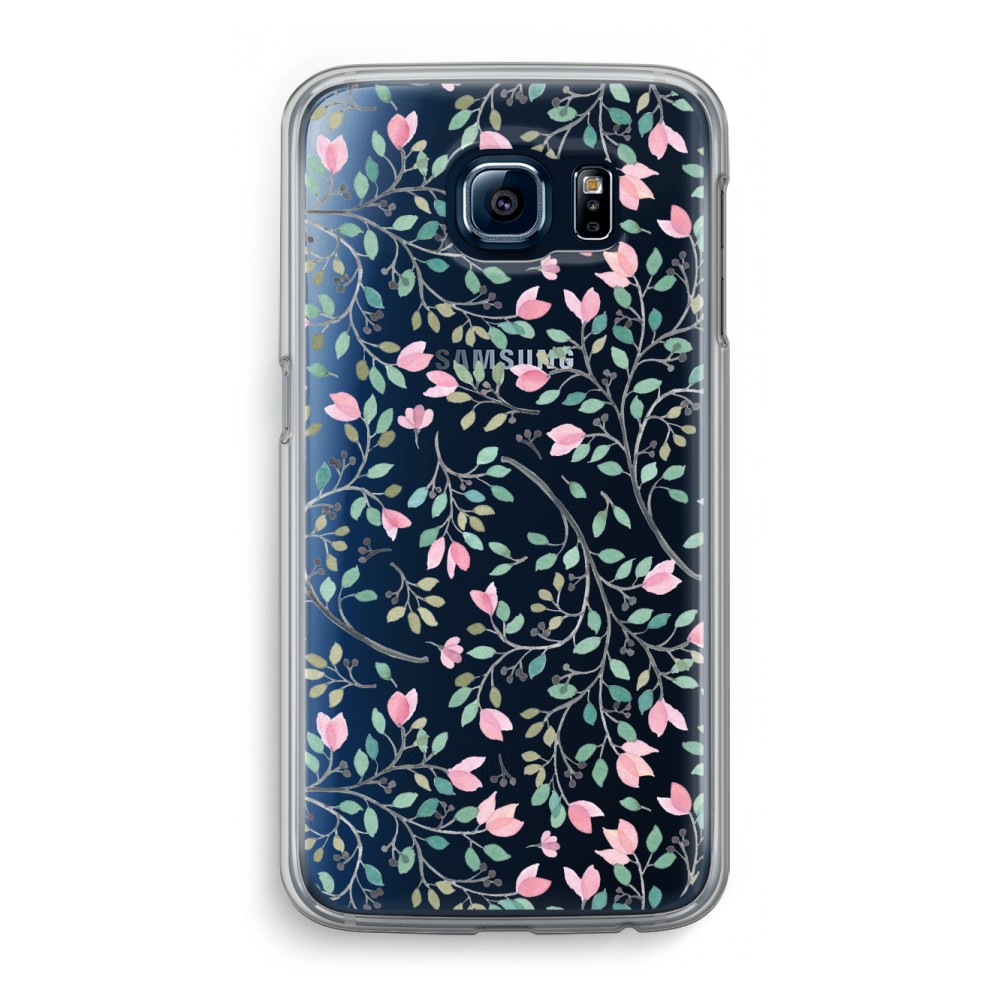 Samsung Galaxy S6 Transparant Hoesje Soft Sierlijke Bloemen samsung kopen in de aanbieding Samsung Galaxy S6 Transparant Hoesje Soft Sierlijke Bloemen samsung kopen in de aanbieding