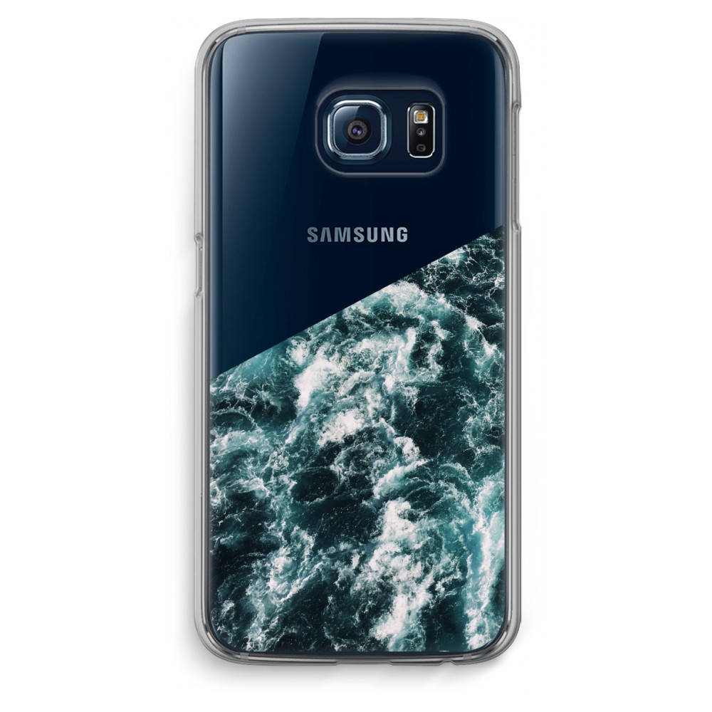 Samsung Galaxy S6 Edge Transparant Hoesje Soft Zee Golf samsung kopen in de aanbieding
