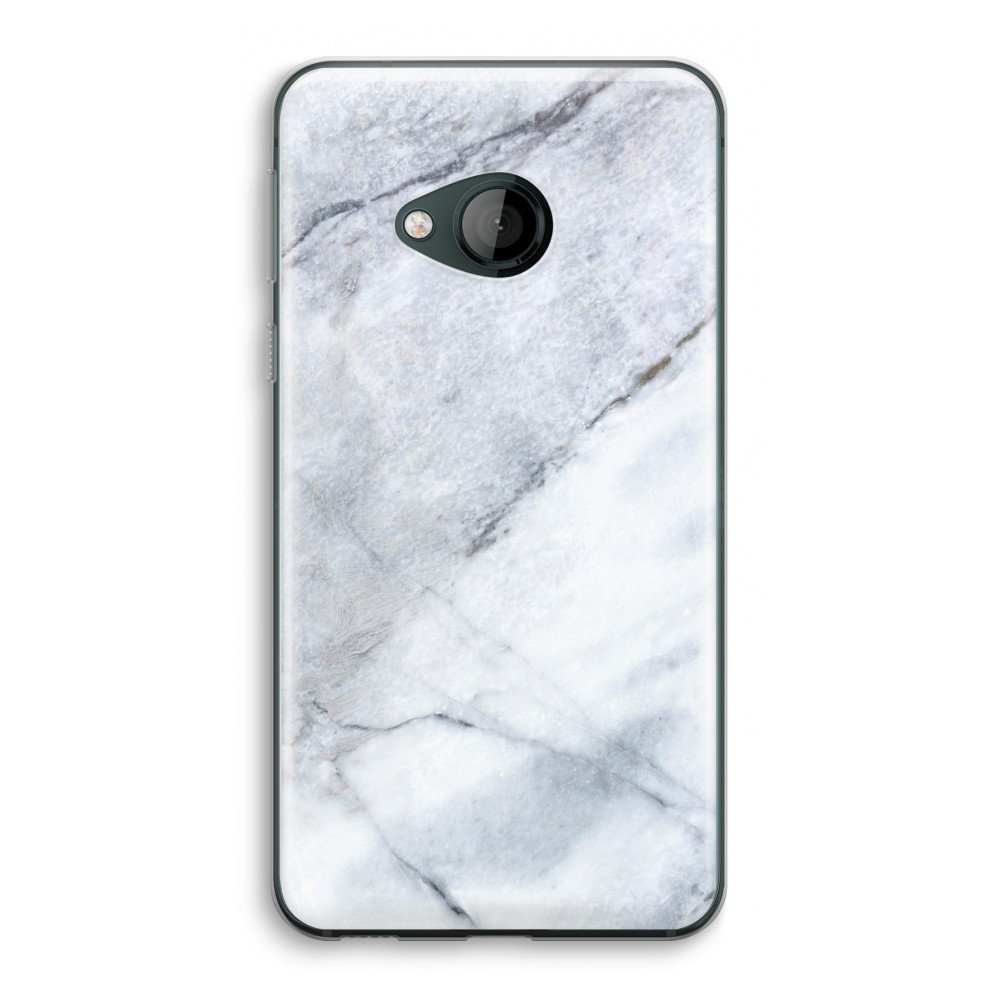 Htc Je Play Transparant Hoesje Soft Witte Marmer htc kopen in de aanbieding