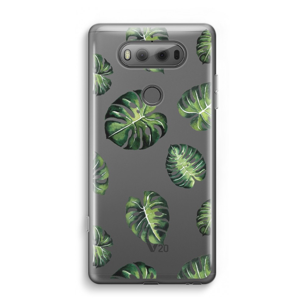 Lg V20 Transparant Hoesje Soft Tropische Bladeren lg kopen in de aanbieding Lg V20 Transparant Hoesje Soft Tropische Bladeren lg kopen in de aanbieding