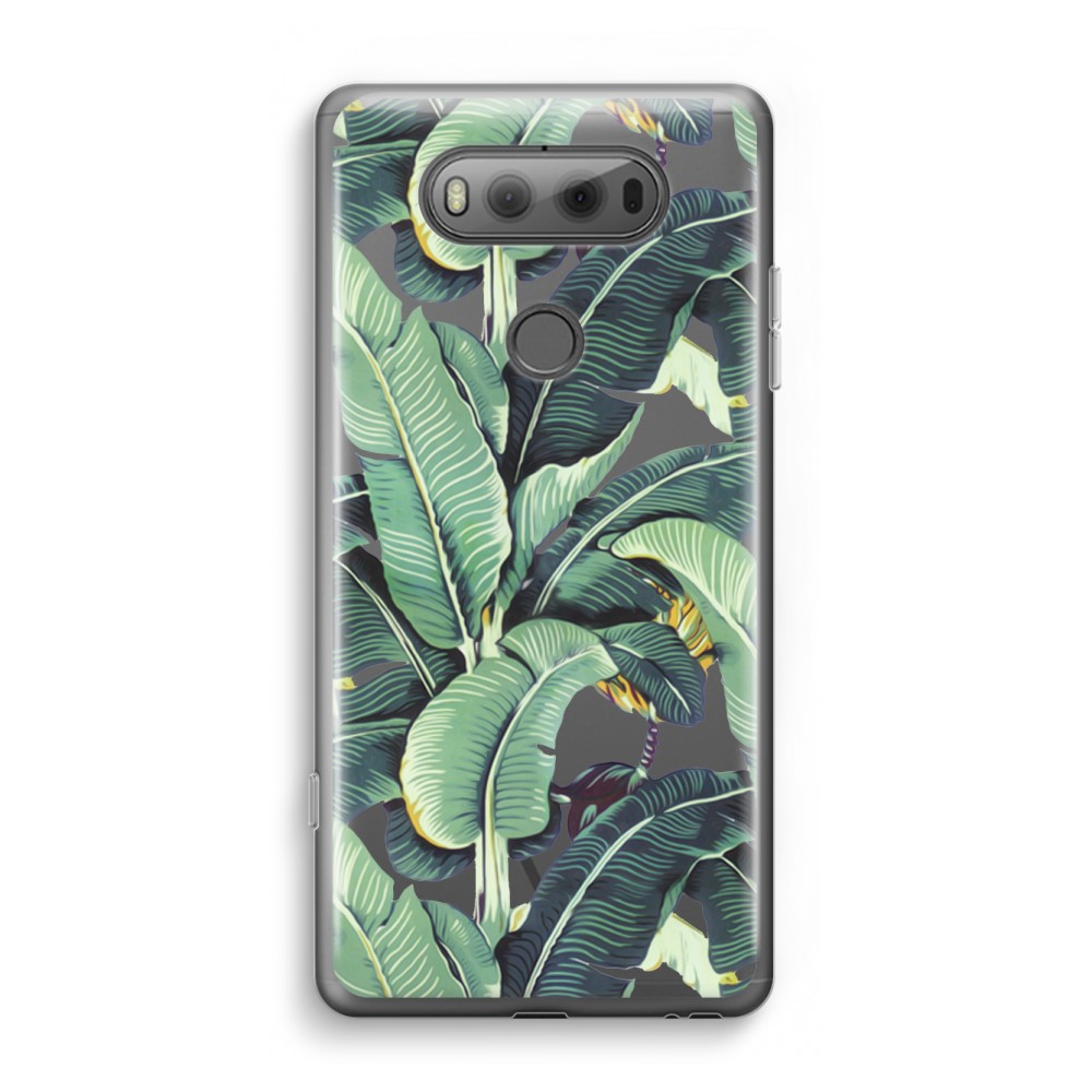 Lg V20 Transparant Hoesje Soft Bananenbladeren lg kopen in de aanbieding