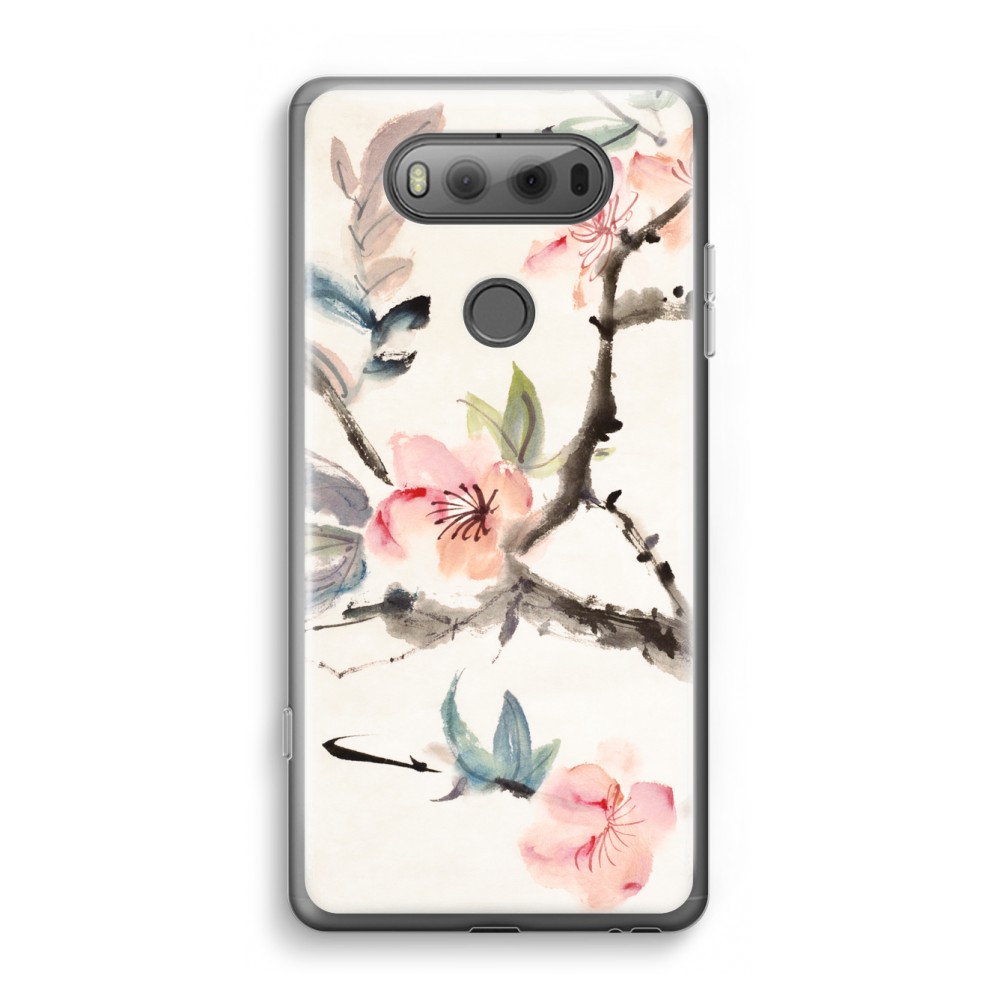 Lg V20 Transparant Hoesje Soft Japanse Bloemen lg kopen in de aanbieding