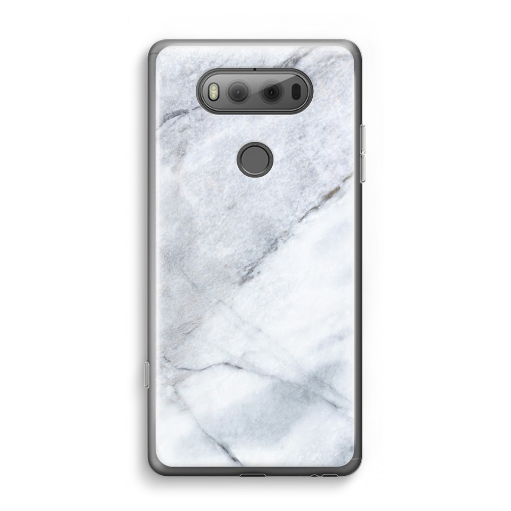 Lg V20 Transparant Hoesje Soft Witte Marmer lg kopen in de aanbieding