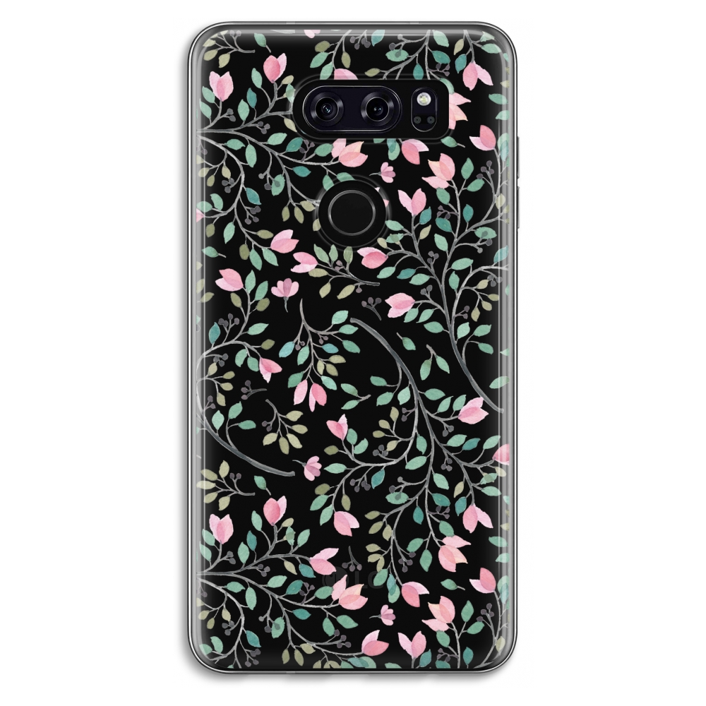 Lg V30 Transparant Hoesje Soft Sierlijke Bloemen lg kopen in de aanbieding Lg V30 Transparant Hoesje Soft Sierlijke Bloemen lg kopen in de aanbieding