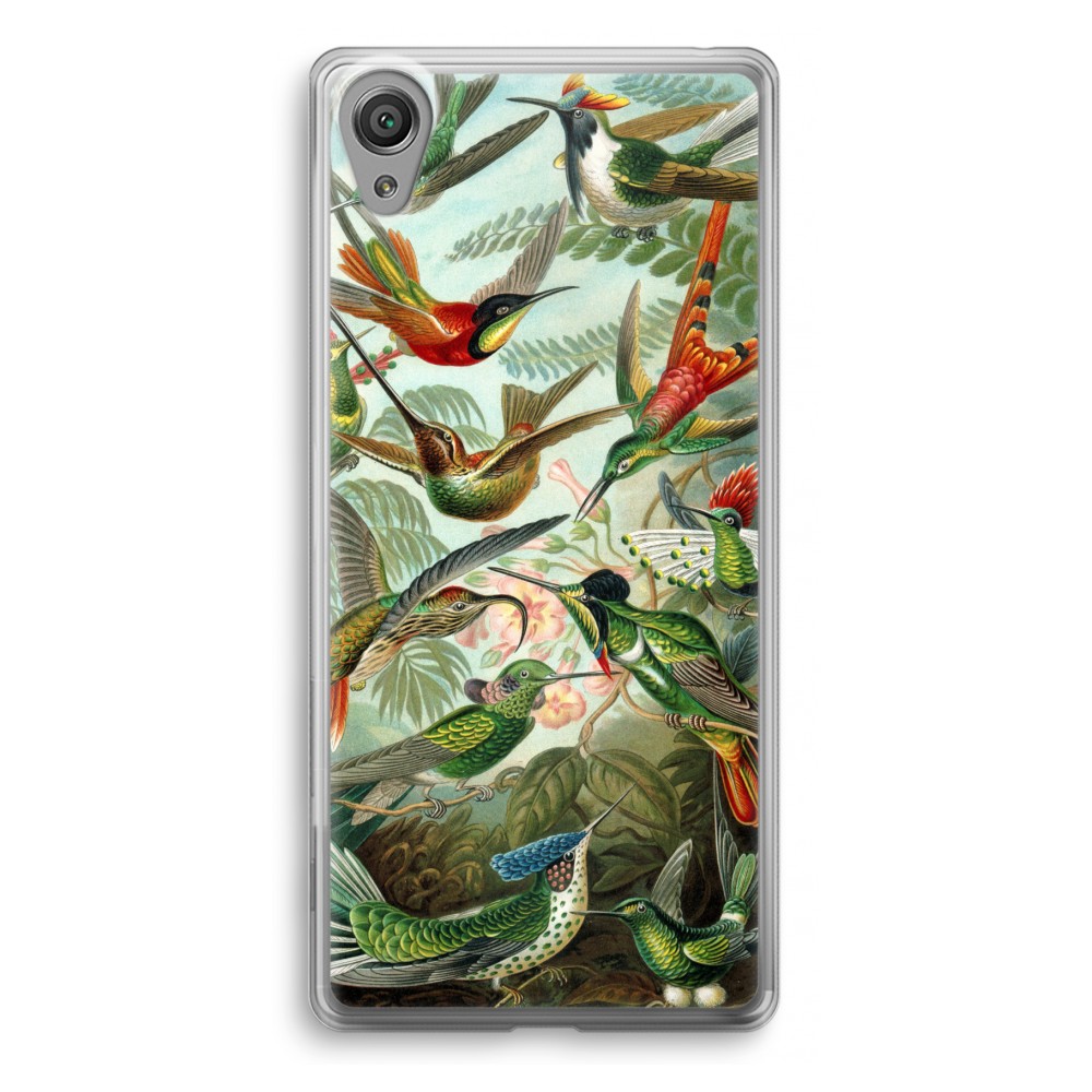 Sony Xperia Xa1 Transparant Hoesje Soft Haeckel Trochilidae sony kopen in de aanbieding