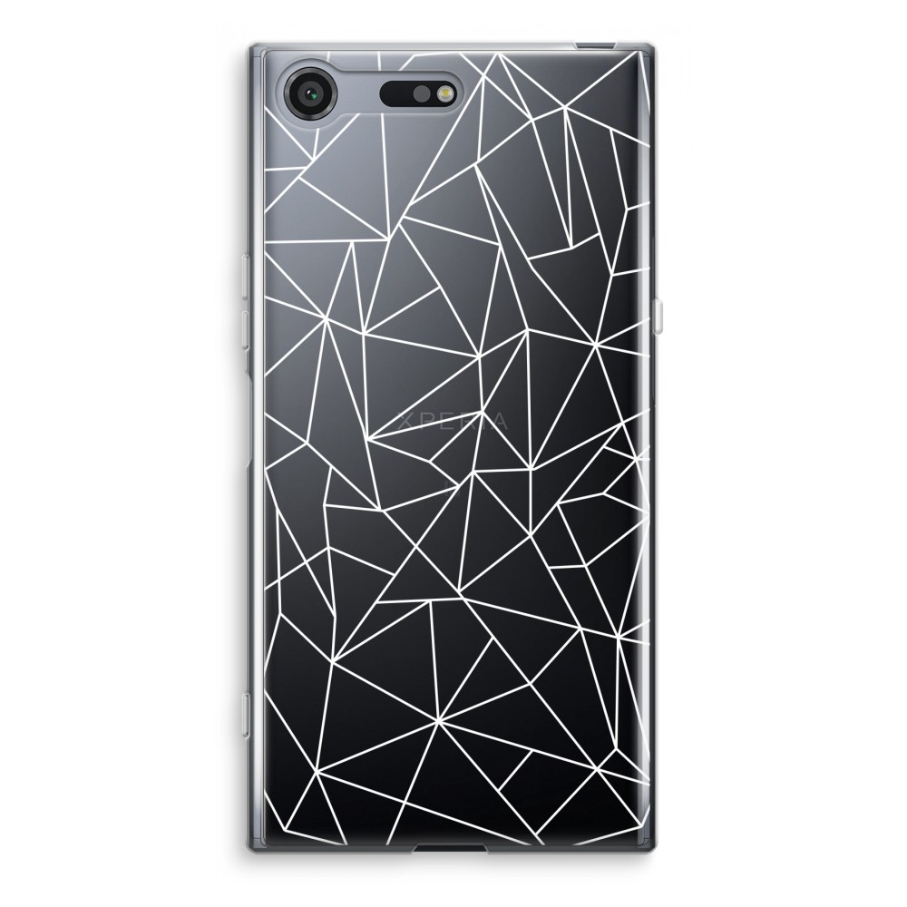 Sony Xperia Xz Premium Transparant Hoesje Soft Geometrische Lijnen Wit sony kopen in de aanbieding Sony Xperia Xz Premium Transparant Hoesje Soft Geometrische Lijnen Wit sony kopen in de aanbieding