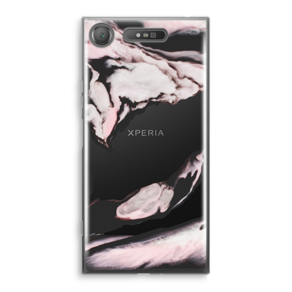 Sony Xperia Xz1 Transparant Hoesje Soft Roze Stroom sony kopen in de aanbieding