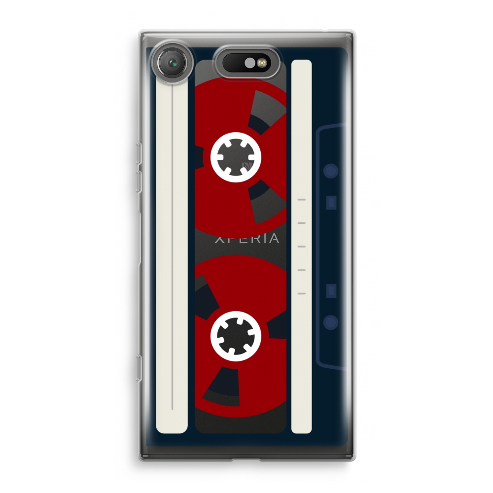 Sony Xperia Xz1 Compact Transparant Hoesje Soft Heres Your Tape sony kopen in de aanbieding