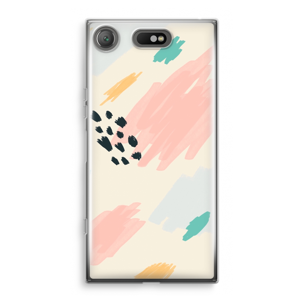 Sony Xperia Xz1 Compact Transparant Hoesje Soft Sunday Chillings sony kopen in de aanbieding